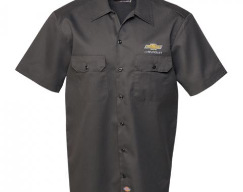 Gold Bowtie Dickies Work Shirt