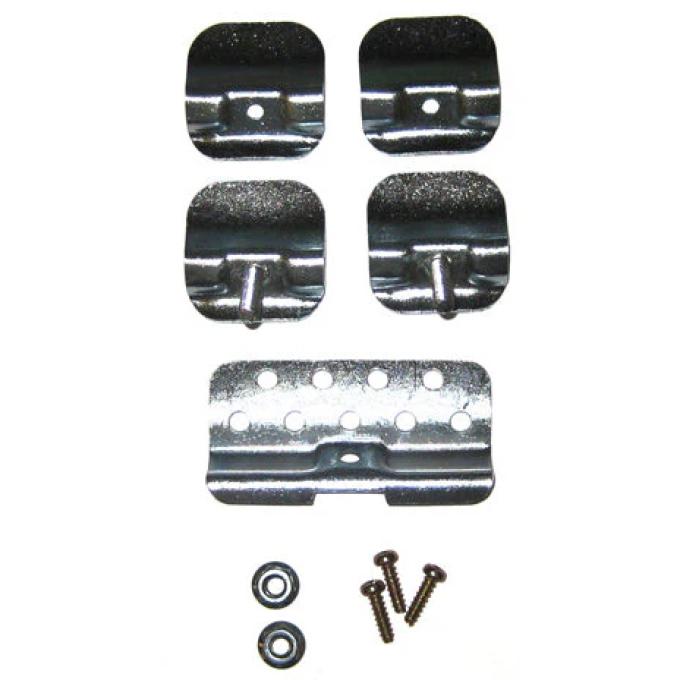 Chevy Windshield Clip Bracket Set, 1955-1957