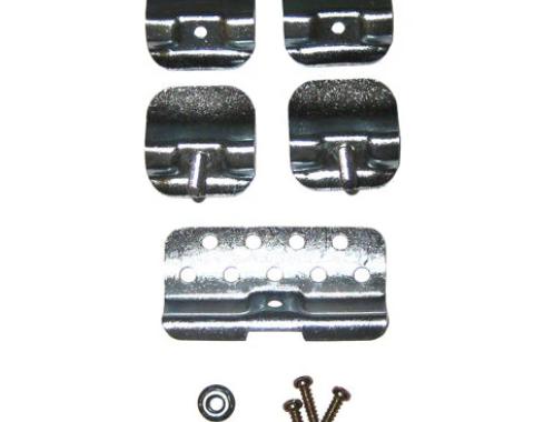 Chevy Windshield Clip Bracket Set, 1955-1957