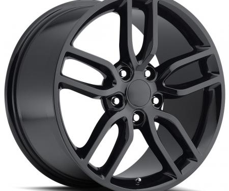 Corvette Wheel, Z51 Style, Gloss Black, 18" x 8.5", +56 Offset, 1988-2017