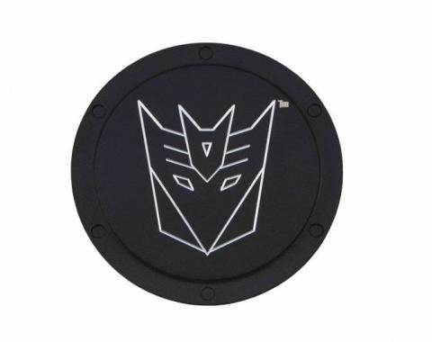 DefenderWorx Transformers Decepticon Logo, Black Billet Non-Locking Gas Door TT-1004