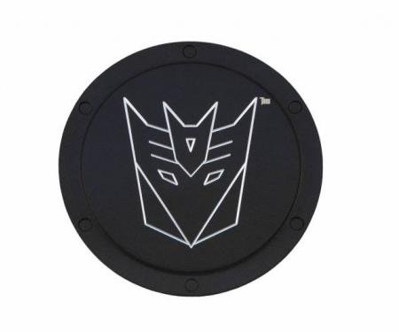 DefenderWorx Transformers Decepticon Logo, Black Billet Non-Locking Gas Door TT-1004