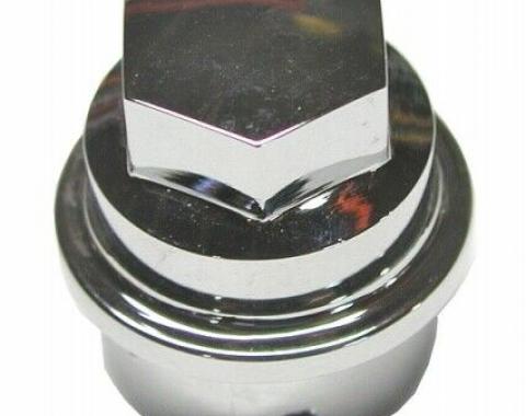 Corvette Lugnut Cover, Chrome, 2000-2004