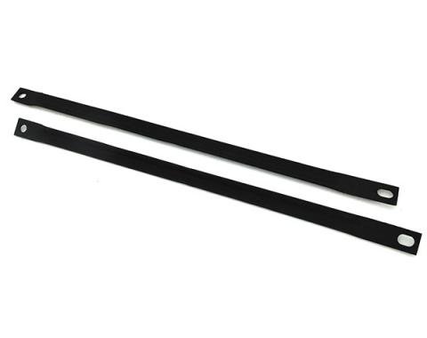 Firebird and Trans Am Fender Brace to Core Support Reinforcement Bars, Raw Steel, 1977-1981