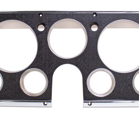 Woodall Industries Dash Bezel w/ Gauges, Black / Chrome 460-4069-B