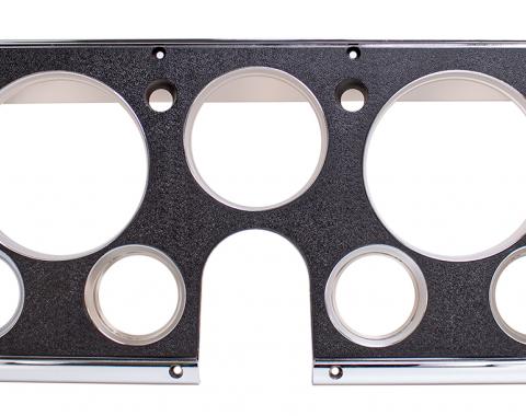 Woodall Industries Dash Bezel w/ Gauges, Black / Chrome 460-4069-B