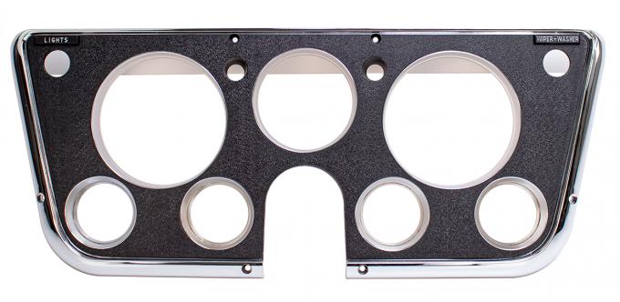 Woodall Industries Dash Bezel w/ Gauges, Black / Chrome 460-4069-B