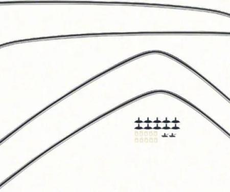 AMD Vinyl Top Moldings, 4 Piece Set with Hardware, 69 Camaro K-K653