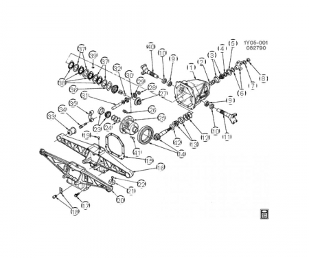 Corvette Rear Axle/Differential Pinion Bearing, 1985-1996
