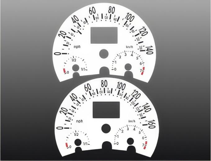 Whitegauges 1998-2004 VW Beetle White Face Gauges 9804VB-268