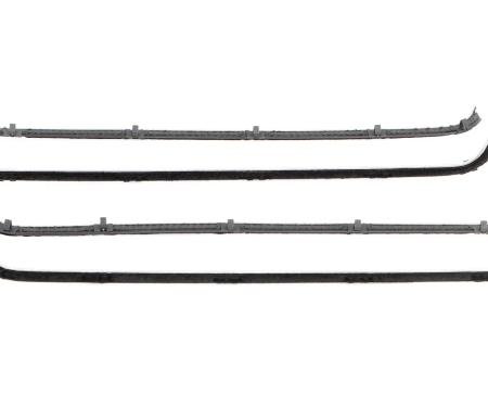Montco Inc / Repops Front Door Beltline Window Felts, Black, 4pcs, 57-60 F100 F250 F350 Pickup R-FT103