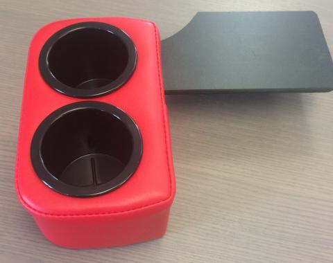 Classic Consoles 1955-1957 Thunderbird Plug-N-Chug Double Drink Holder FTIDASH5557 | 201 FIESTA RED | MEDIUM BLACK RIM