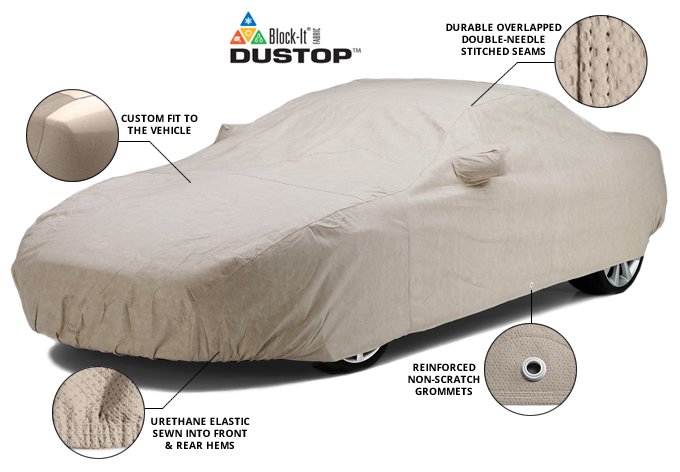 Dustop™ Block-It® Indoor Custom Fit Vehicle Cover 2018 Dodge Challenger SRT 392 BLEM C17071YS (G65030)