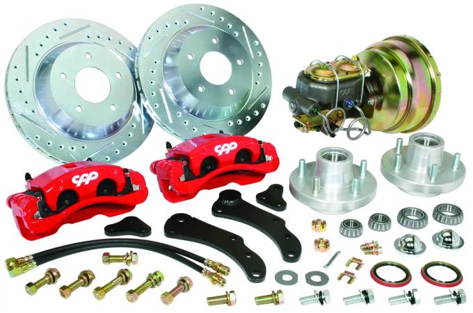 Classic Performance Complete Disc Brake Kit w/ Booster for OEM Stock Spindles for 61-68 Cadillac 6168CBK-13B
