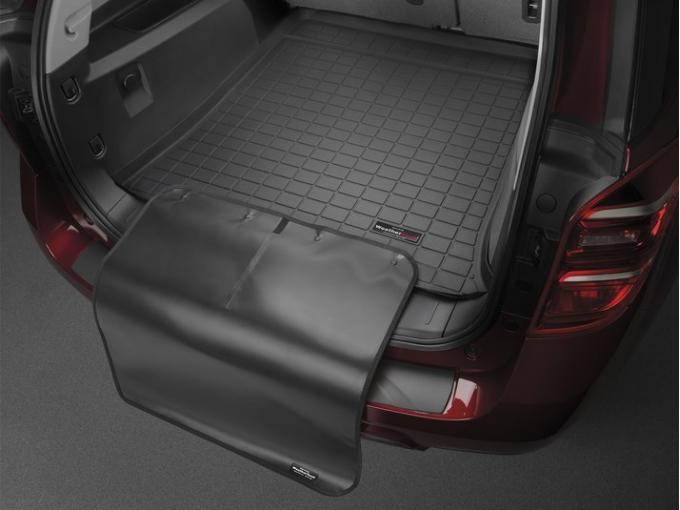 Weathertech 401073SK, Cargo Area Liner, Raised Edges, Black, Custom Blended TPO (Thermopolyolefin), Non-Skid, With Bumper Protector