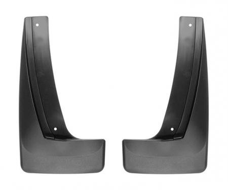 Weathertech MF120079, Mud Flap, DigitalFit (R), Direct-Fit, Set of 2, Contoured, Without Logo, Black, Thermoplastic, QuickTurn ™ Fastening System, Without Anti-Sail Brackets, Weights Not Included