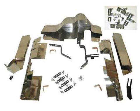 Corvette Ignition Shield Set, Fuel Injection, 27 Piece, 1962