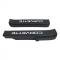 Corvette Sill Ease Protectors, Black, With White Letters, 1984-1987