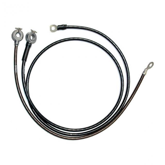 Corvette Battery Cables, 327 With Air Conditioning, 396, 1964-1965