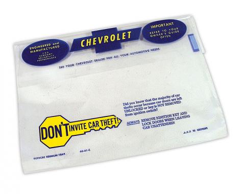 Corvette Owners Manual Bag, 1966-1968