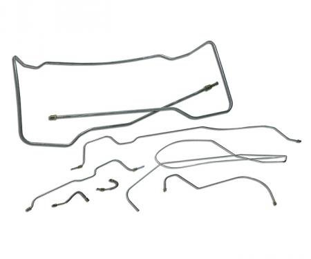 Corvette Brake Line Set, Steel, 1956-1962