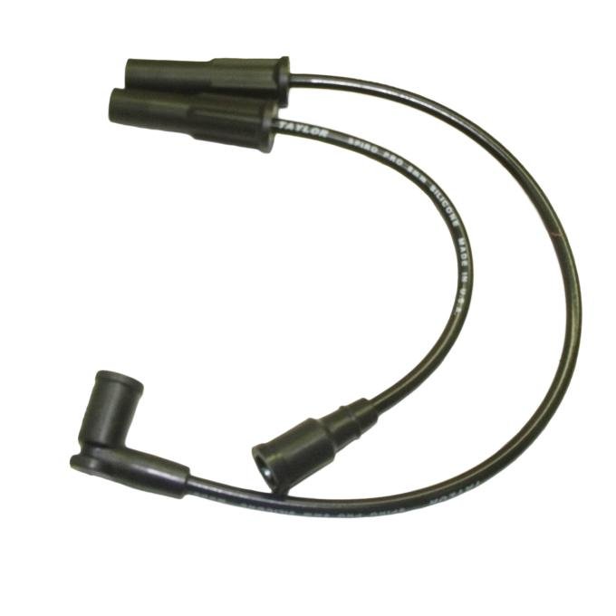 Taylor Cable 2008-17 V-Twin Victory (except Octane) 8mm Spiro-Pro Custom Fit Motorcycle Spark Plug Wire Set, Black, 180° Spark Plug Boot Angle 10063