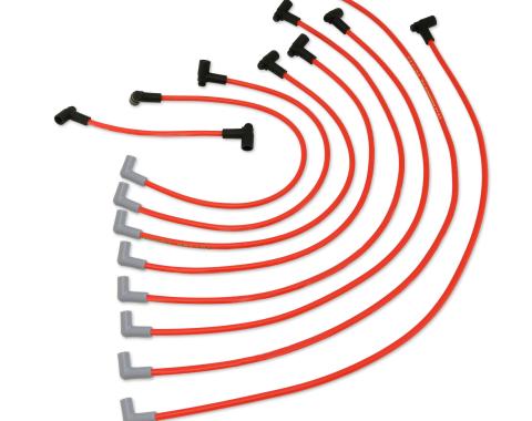 Taylor Cable 1960-92 MOPAR Small Block V8 8.2mm Thundervolt Spark Plug Wire Set, Red, 180&deg; Spark Plug Boot Angle 84271