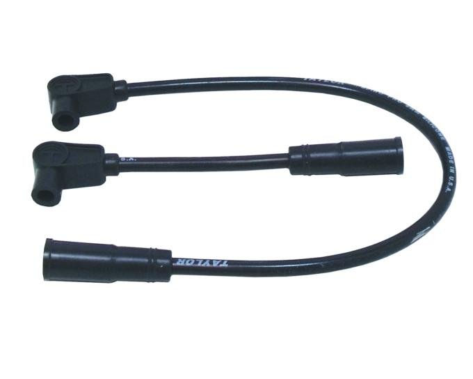 Taylor Cable 1999-07 FXD Twin Cam Dyna 8mm Spiro-Pro Custom Fit Motorcycle Spark Plug Wire Set, Black, 90&deg; Spark Plug Boot Angle 10031