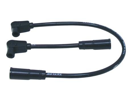 Taylor Cable 1999-07 FXD Twin Cam Dyna 8mm Spiro-Pro Custom Fit Motorcycle Spark Plug Wire Set, Black, 90&deg; Spark Plug Boot Angle 10031