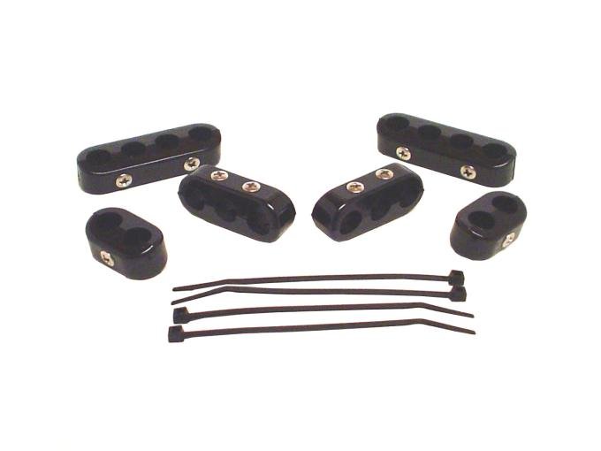 Taylor Cable Universal Clamp Style Separator Kits, 10.4mm Spark Plug Wire Dimension, Nylon Black 42709