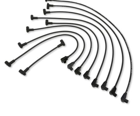 Taylor Cable 1993-97 Chevrolet Camaro Z28/Corvette/Pontiac Firebird 5.7L LT1 V8 8mm Spiro-Pro Spark Plug Wire Set, Black, 90&deg;/180&deg; Spark Plug Boot Angle 74025