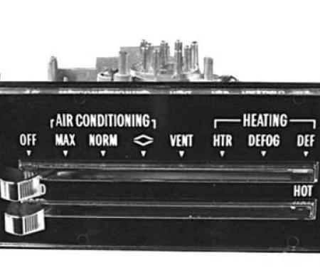 AMD Heater & A/C Control Assembly, 71-72 Chevelle El Camino Monte Carlo P-CH25793
