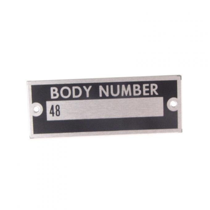 Dennis Carpenter Body Number Plate - 1935 Ford Car   48-14002