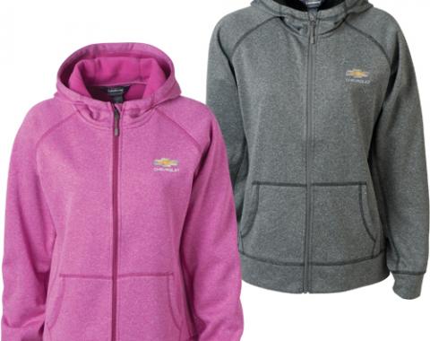 Ladies Chevrolet Gold Bowtie Competition Hooded Sweatshirt