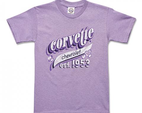 Youth Girls Chevrolet Corvette Love T-Shirt