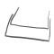 AMD Door Frame Glass Run Channels, Pair, 66-77 Bronco Pickup Hardtop U-KF3016
