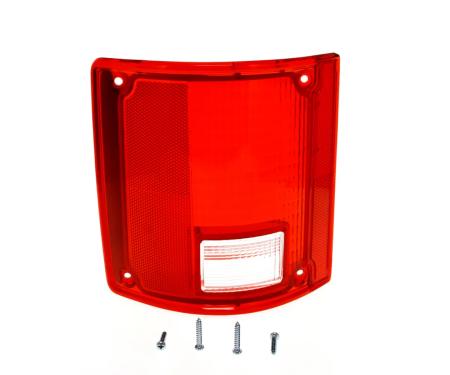 AMD Taillight Lens w/o Chrome Trim, LH, 73-87 Chevy GMC C/K Fleetside Pickup; 73-91 Blazer Jimmy Suburban X951-4073-1L