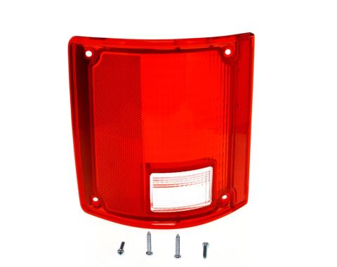 AMD Taillight Lens w/o Chrome Trim, LH, 73-87 Chevy GMC C/K Fleetside Pickup; 73-91 Blazer Jimmy Suburban X951-4073-1L