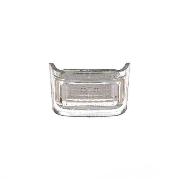 AMD License Plate Lamp Lens, Clear, 6 White LED, 12V, 40-53 Chevy GMC Pickup Truck X946-4047-1D