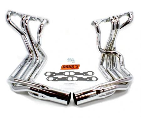 Doug's Headers 1963-1982 Chevrolet Corvette 1 7/8" 4-Tube Full Length Header Small Block Sidemount Chrome D380-C 