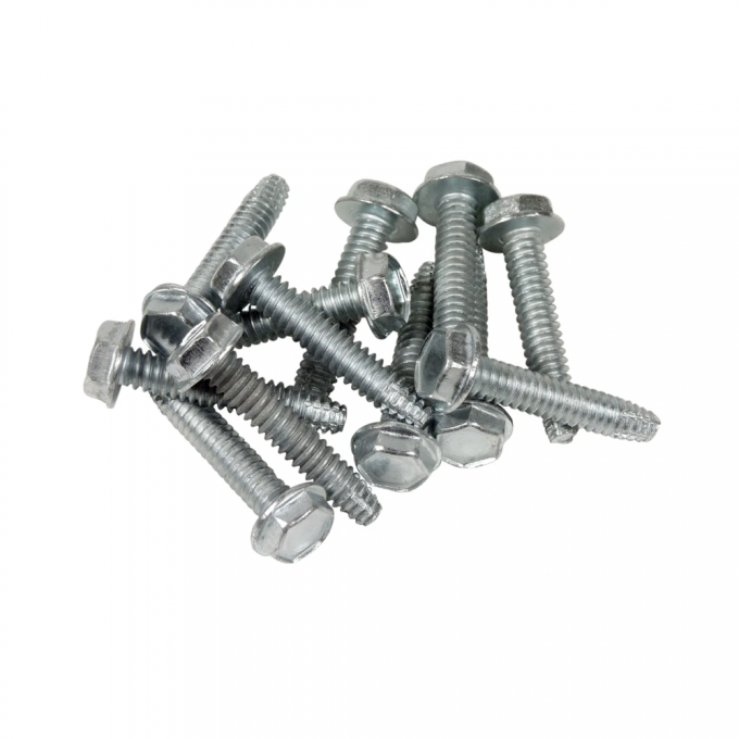 Corvette Hubcap Spinner Screws, 12 Piece Set, 1966