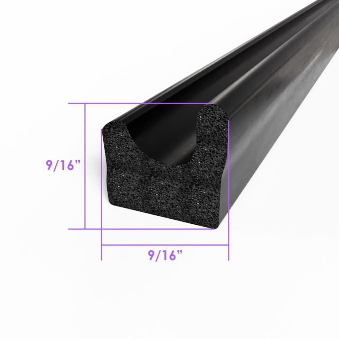 Metro Moulded Parts Extrusion. 9/16" X 9/16". Sold by the Foot LP 80-R