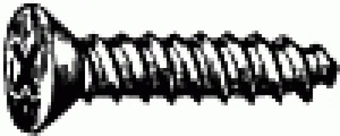 #4 X 1/4'' Phillips Flat Head Tapping Screw - Zinc