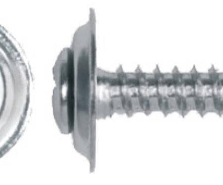 Phillips Oval Head 8 x 1" Chrome Sems Screws