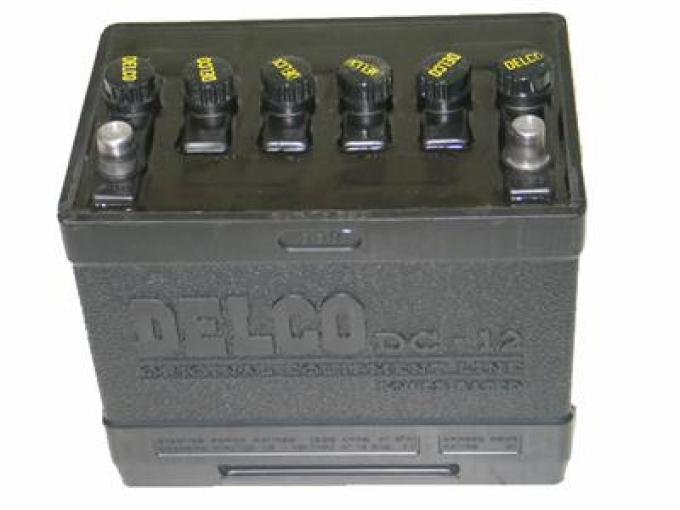 63-65 Sealed Maintenance Free Tar Top Delco Battery DC-12