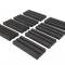 53-62 Body Mount Pad Set - Ribbed Rubber - 8 Pieces