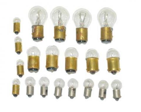 Redline Restomotive® 1953-1954 Chevrolet Corvette 20 Piece Light Bulb Kit