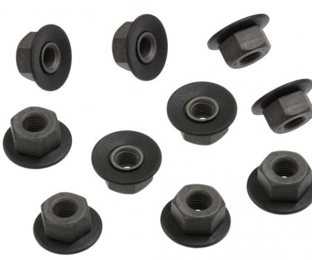 84-96 Bumper And Body / Belt Moulding Retainer Nuts - Set Of 10