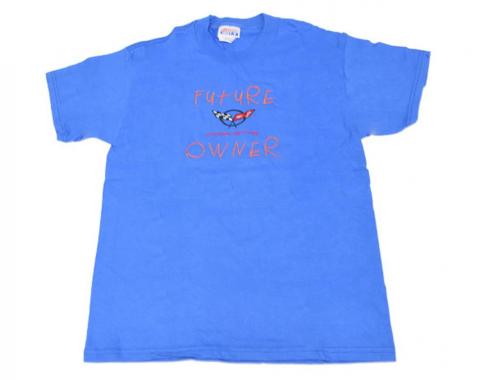 T-Shirt Blue With C5 Future Corvette Owner Kids