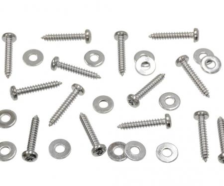 84-13 Chrome Engine Compartment / Underhood / Interior Detail Screws (Set of 14)